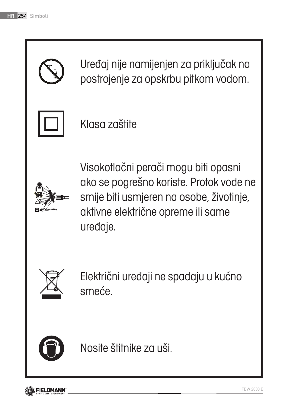 Fieldmann FDW 2003-E User Manual | Page 254 / 302