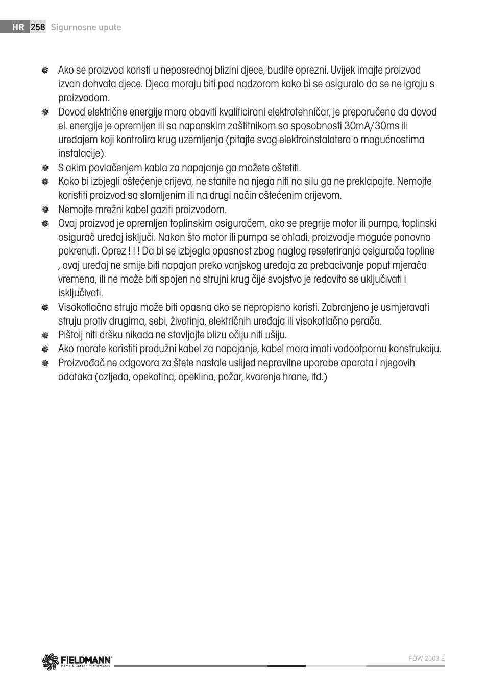 Fieldmann FDW 2003-E User Manual | Page 258 / 302