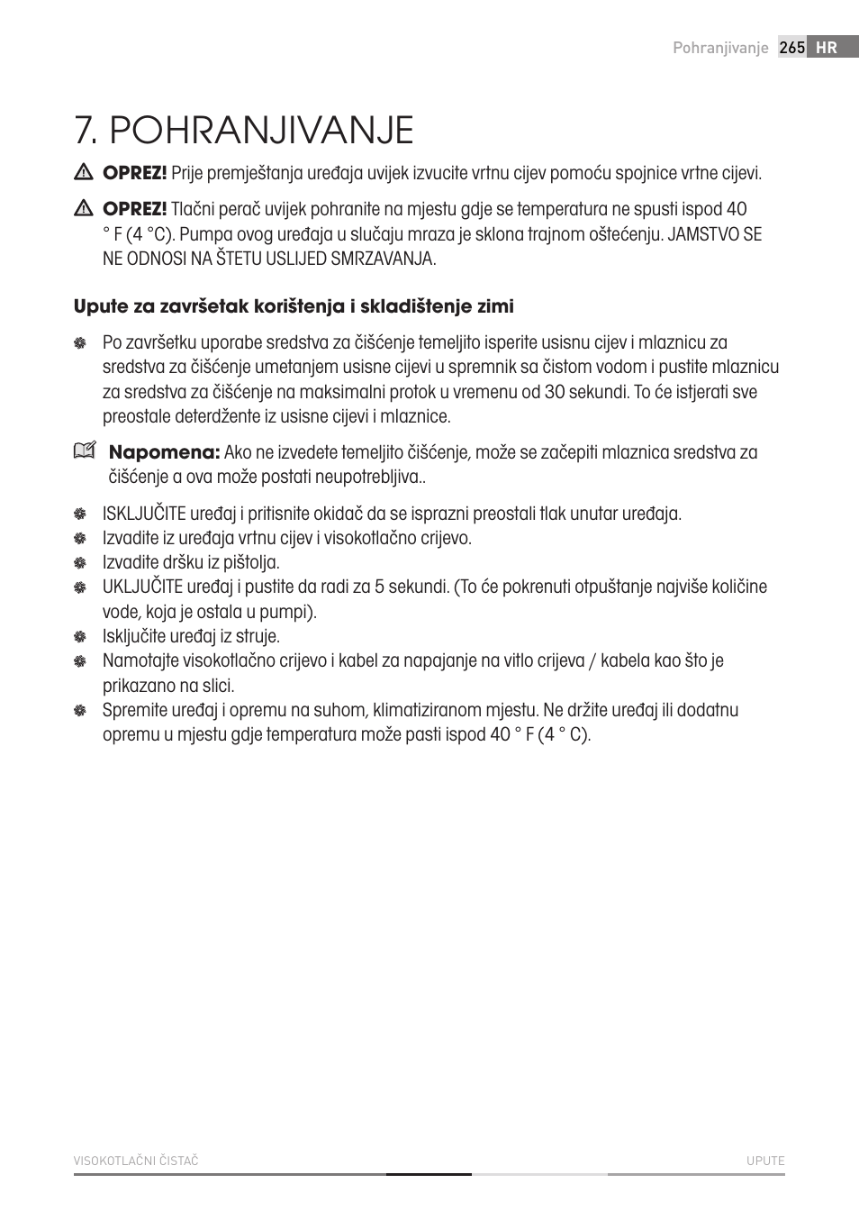Pohranjivanje | Fieldmann FDW 2003-E User Manual | Page 265 / 302