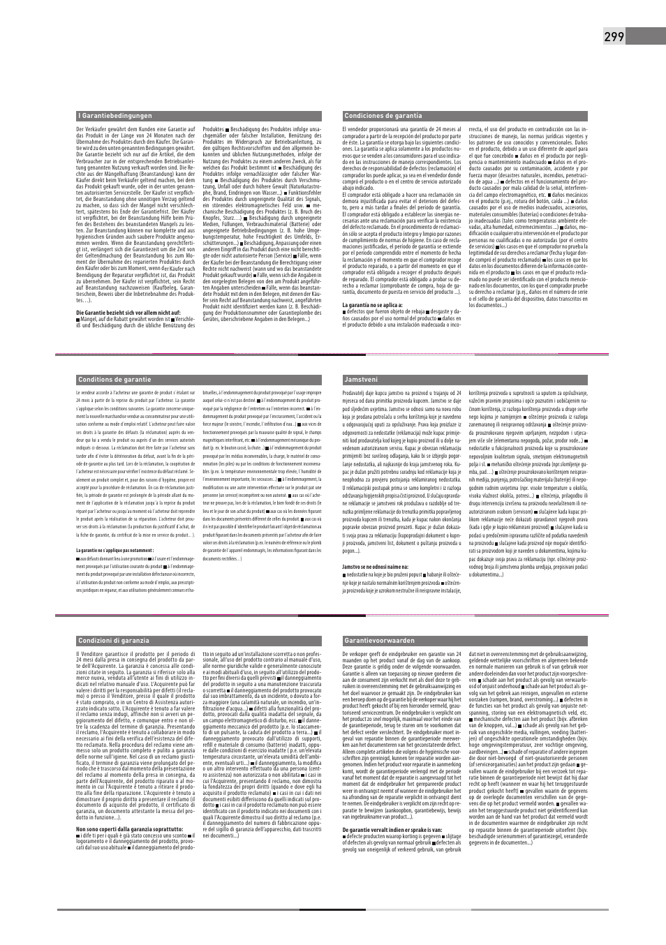 Fieldmann FDW 2003-E User Manual | Page 299 / 302