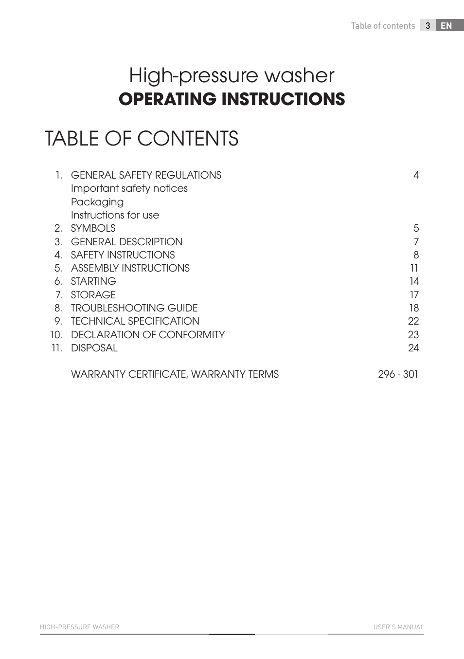Fieldmann FDW 2003-E User Manual | Page 3 / 302