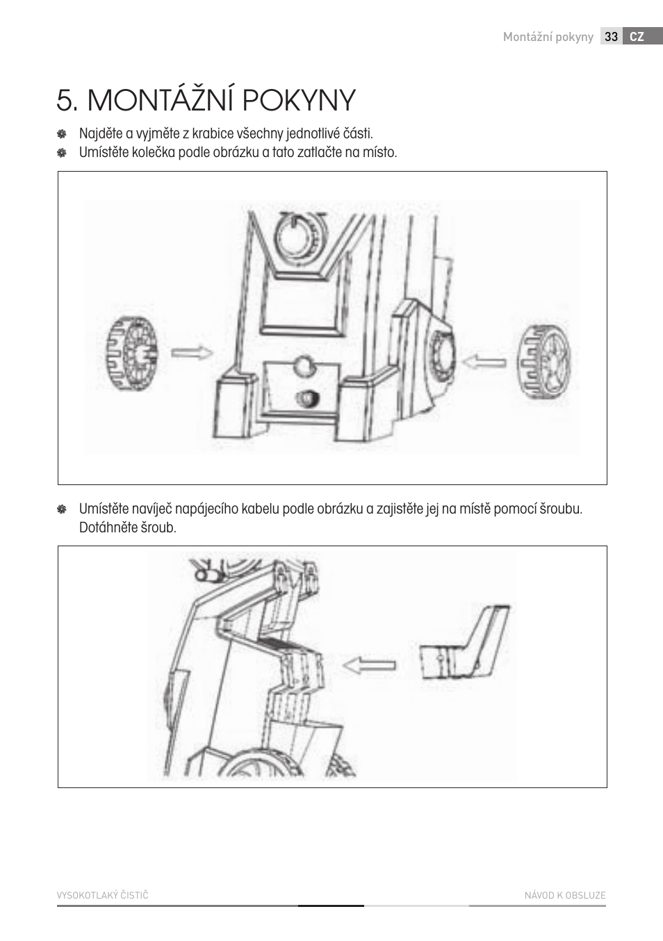 Montážní pokyny | Fieldmann FDW 2003-E User Manual | Page 33 / 302