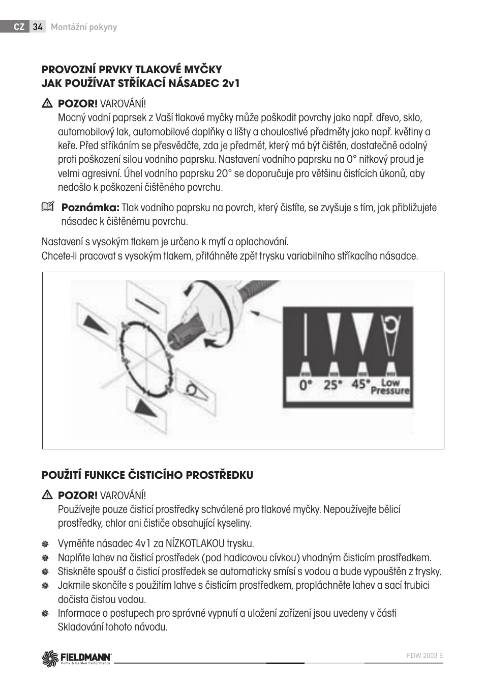 Fieldmann FDW 2003-E User Manual | Page 34 / 302
