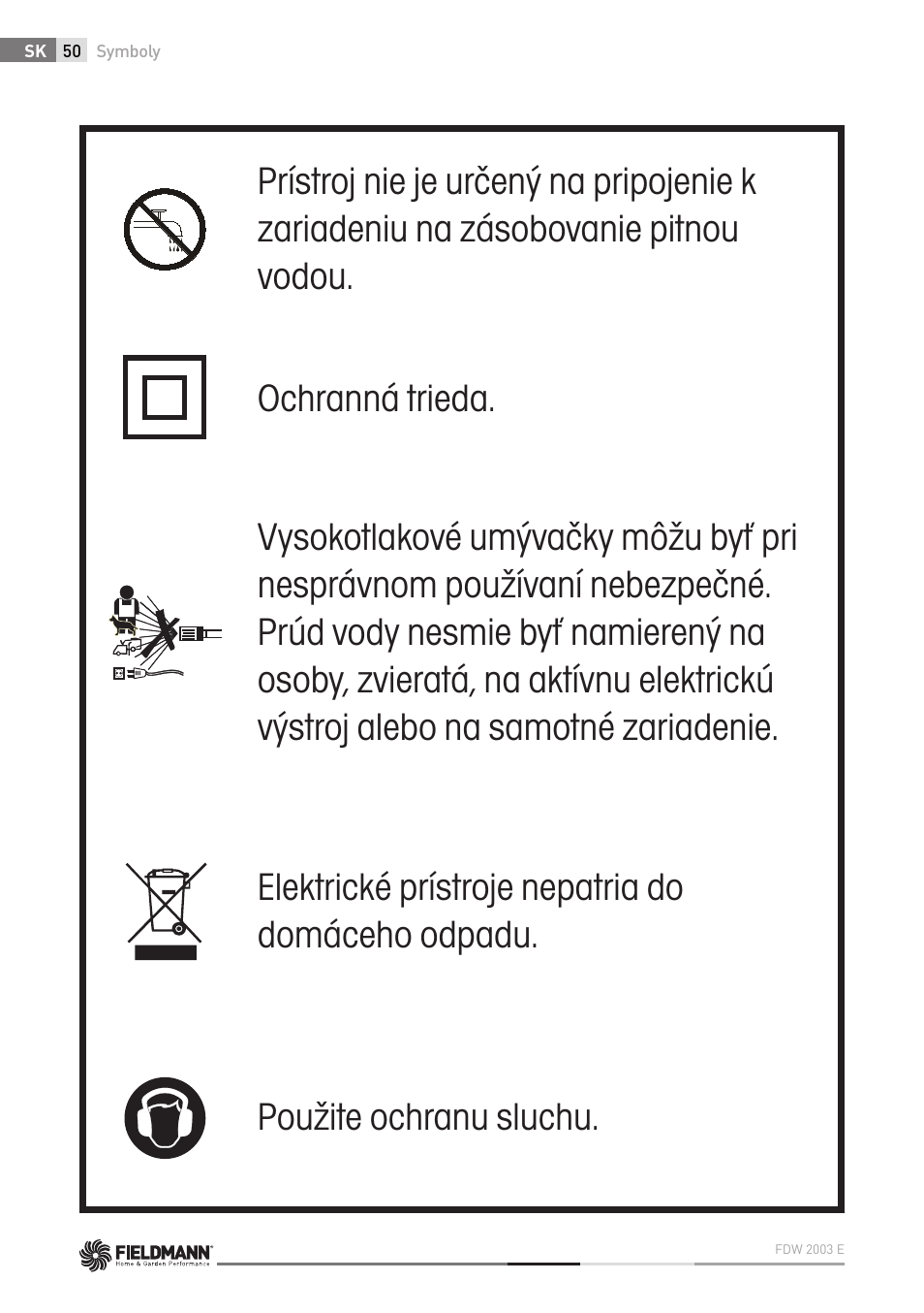Fieldmann FDW 2003-E User Manual | Page 50 / 302
