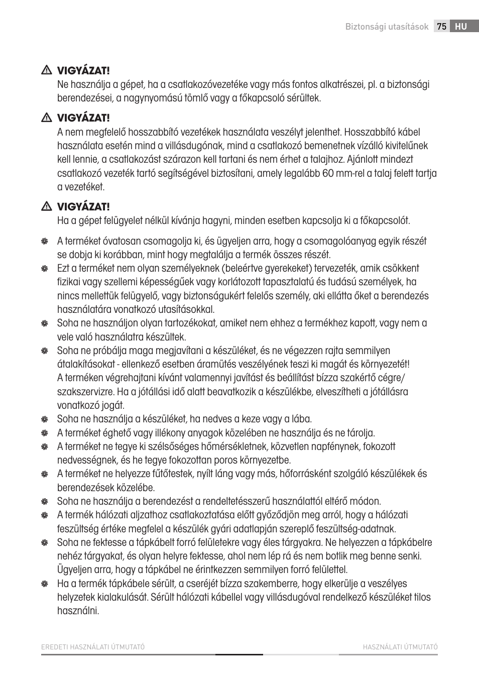 Fieldmann FDW 2003-E User Manual | Page 75 / 302