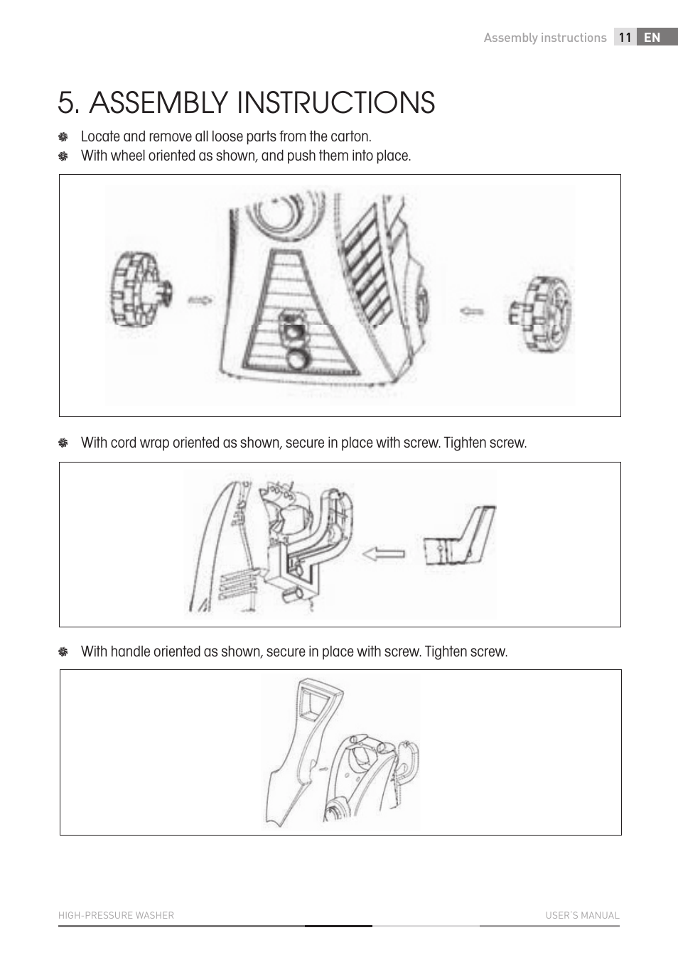 Assembly instructions | Fieldmann FDW 2002-E User Manual | Page 11 / 302