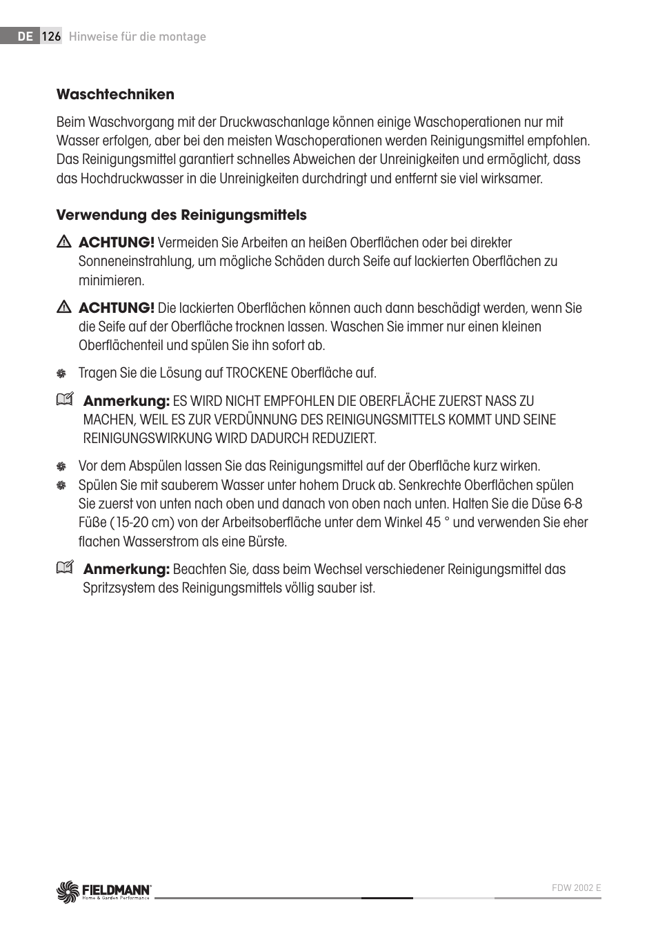 Fieldmann FDW 2002-E User Manual | Page 126 / 302