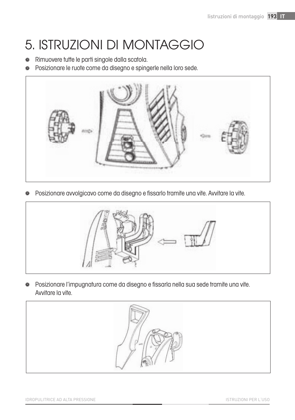 Istruzioni di montaggio | Fieldmann FDW 2002-E User Manual | Page 193 / 302