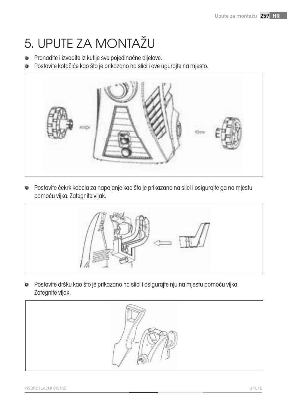 Upute za montažu | Fieldmann FDW 2002-E User Manual | Page 259 / 302