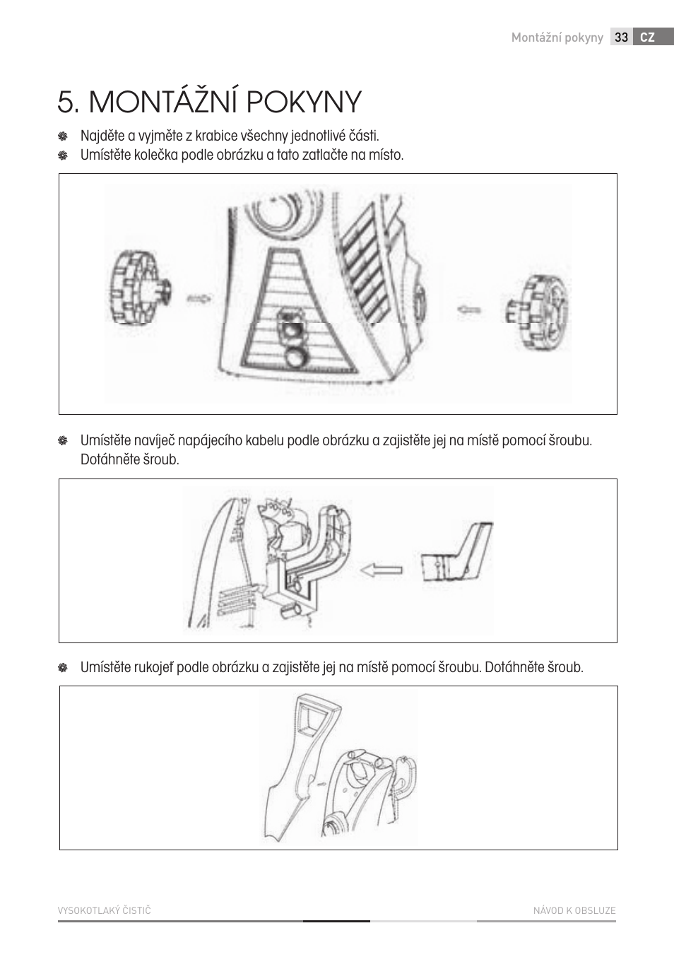 Montážní pokyny | Fieldmann FDW 2002-E User Manual | Page 33 / 302
