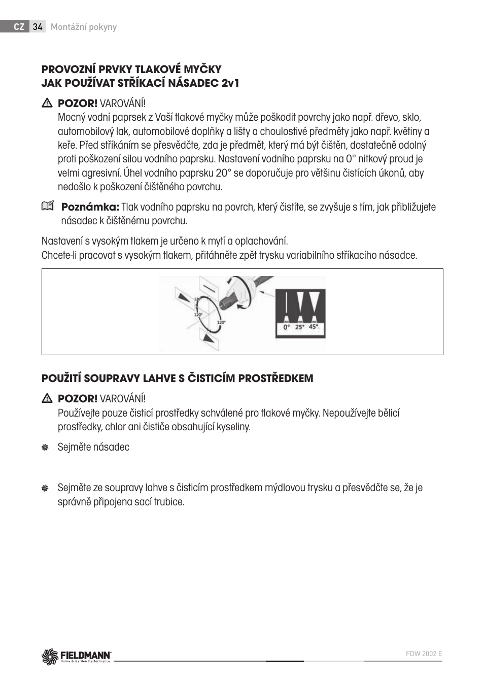 Fieldmann FDW 2002-E User Manual | Page 34 / 302