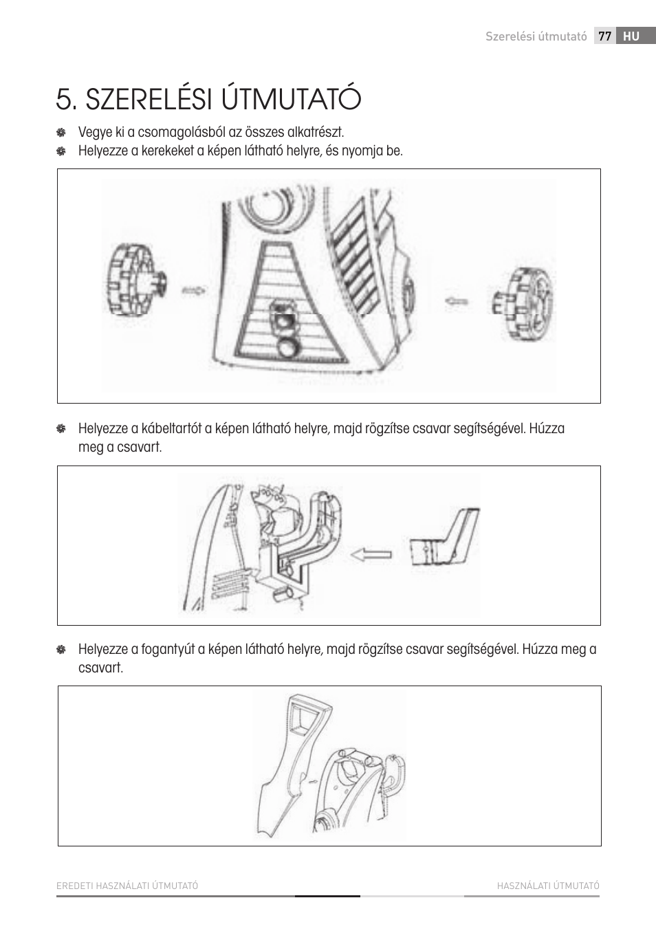 Szerelési útmutató | Fieldmann FDW 2002-E User Manual | Page 77 / 302