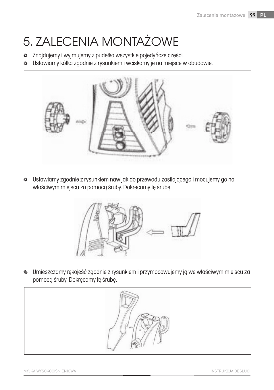 Zalecenia montażowe | Fieldmann FDW 2002-E User Manual | Page 99 / 302