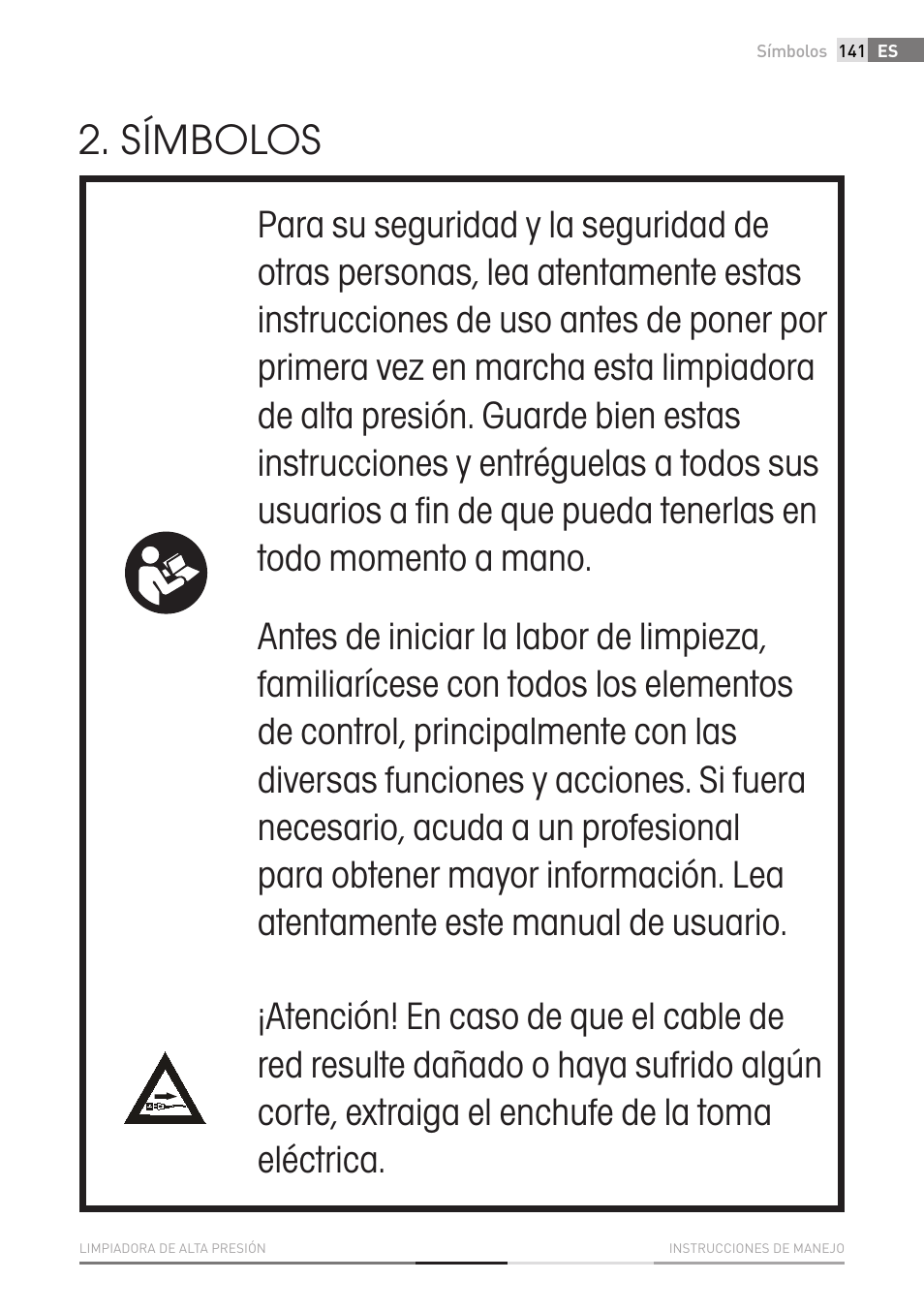 Símbolos | Fieldmann FDW 2001-E User Manual | Page 141 / 302