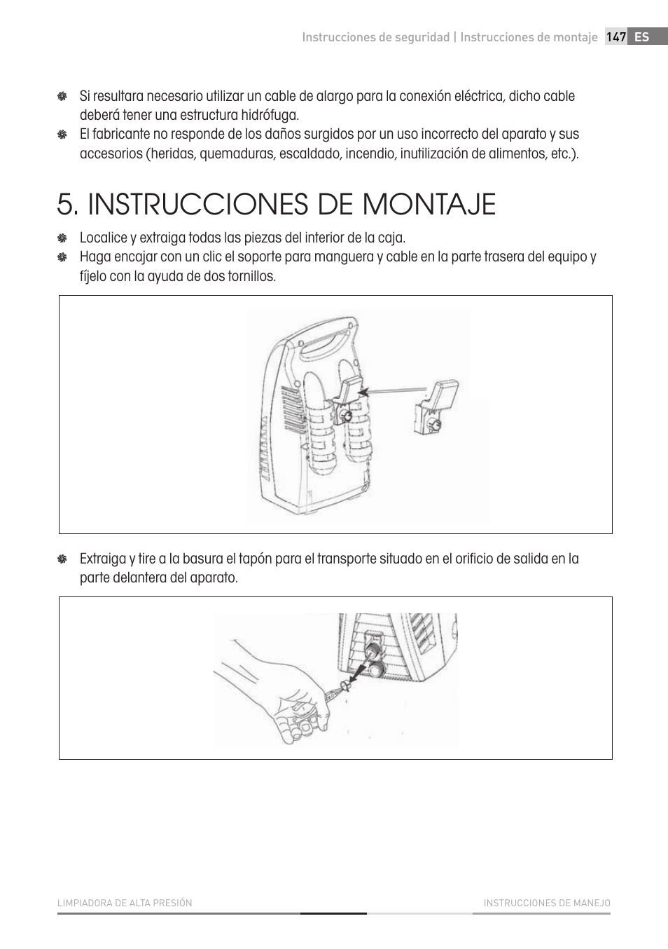 Instrucciones de montaje | Fieldmann FDW 2001-E User Manual | Page 147 / 302