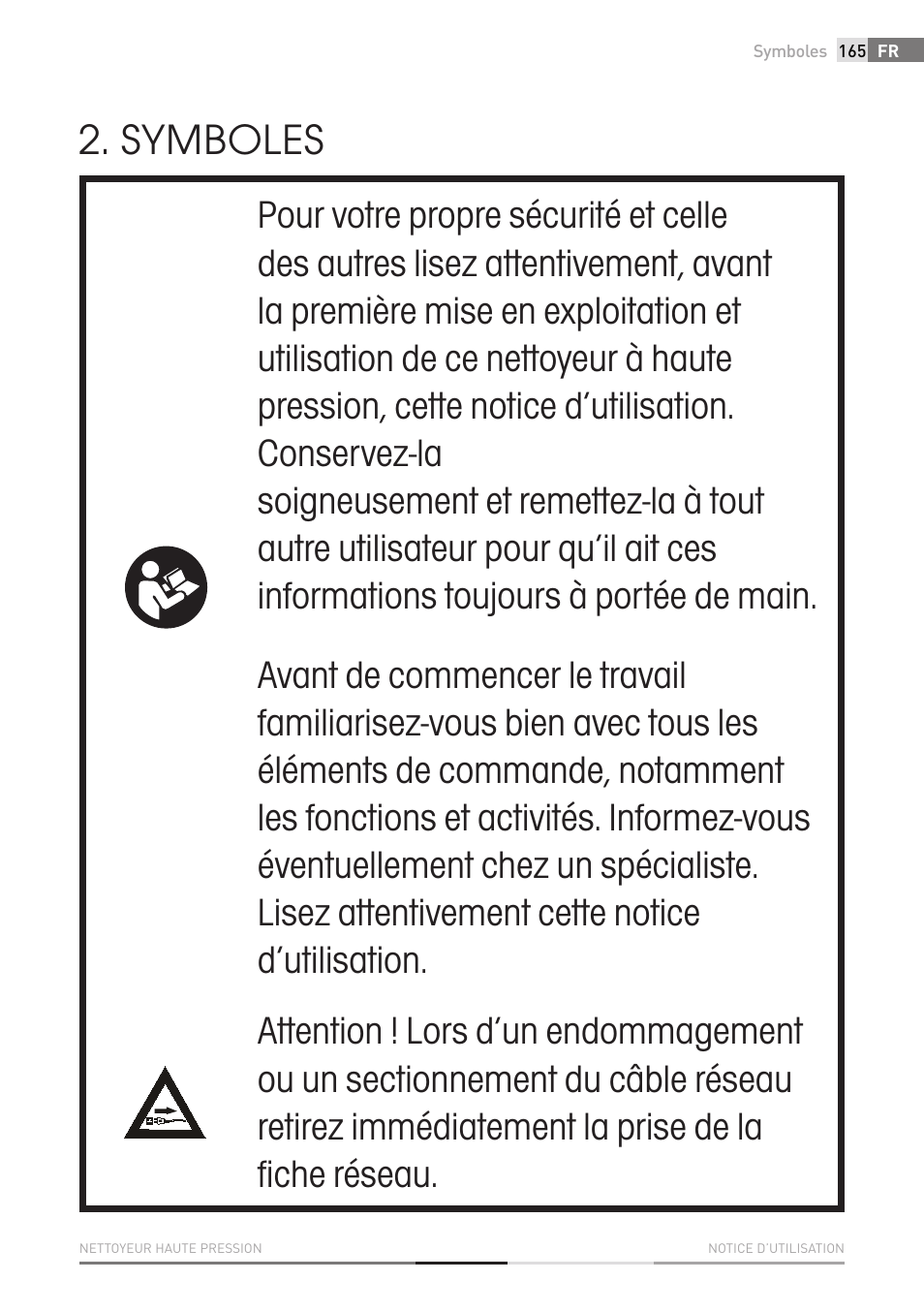 Symboles | Fieldmann FDW 2001-E User Manual | Page 165 / 302