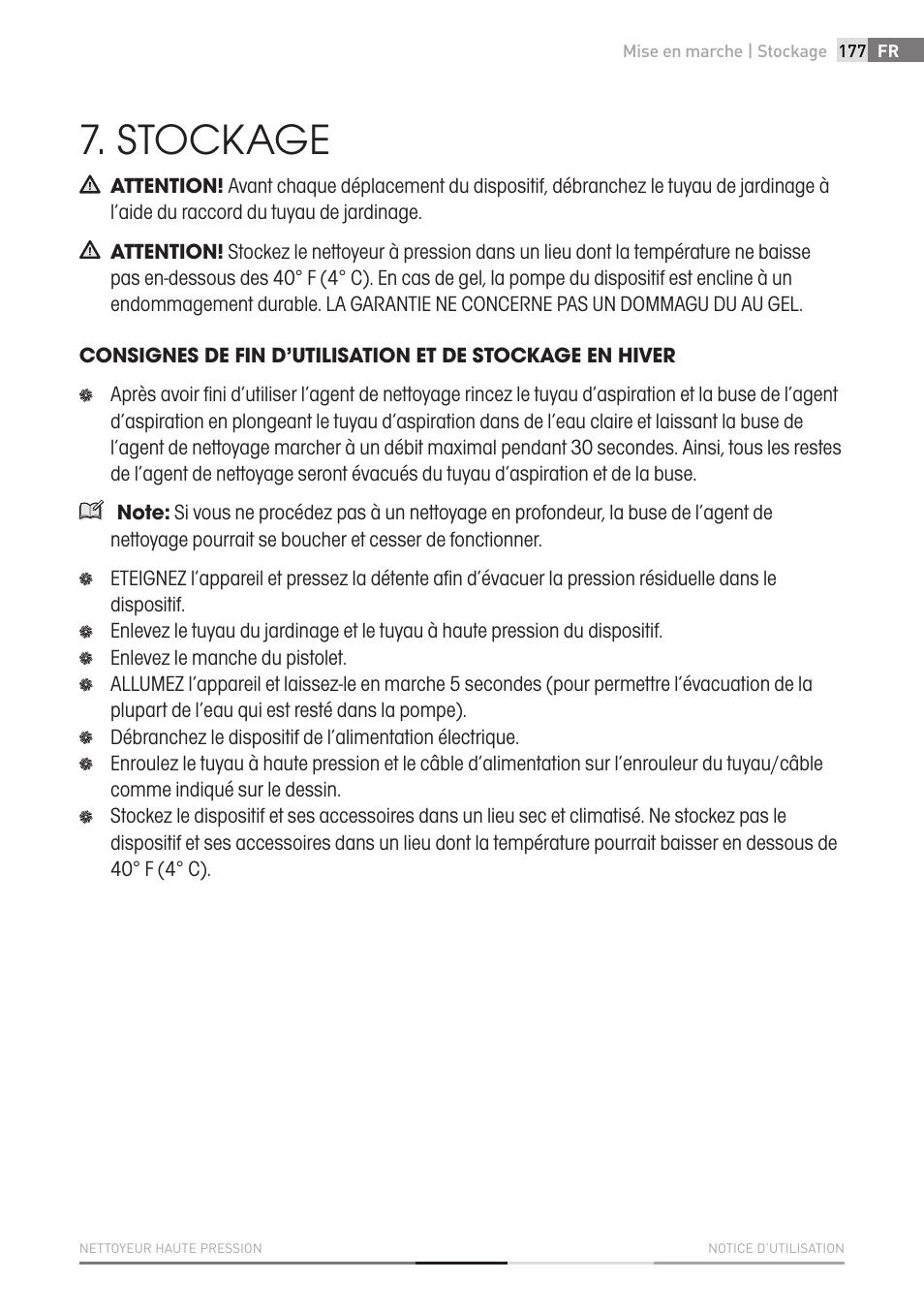 Stockage | Fieldmann FDW 2001-E User Manual | Page 177 / 302