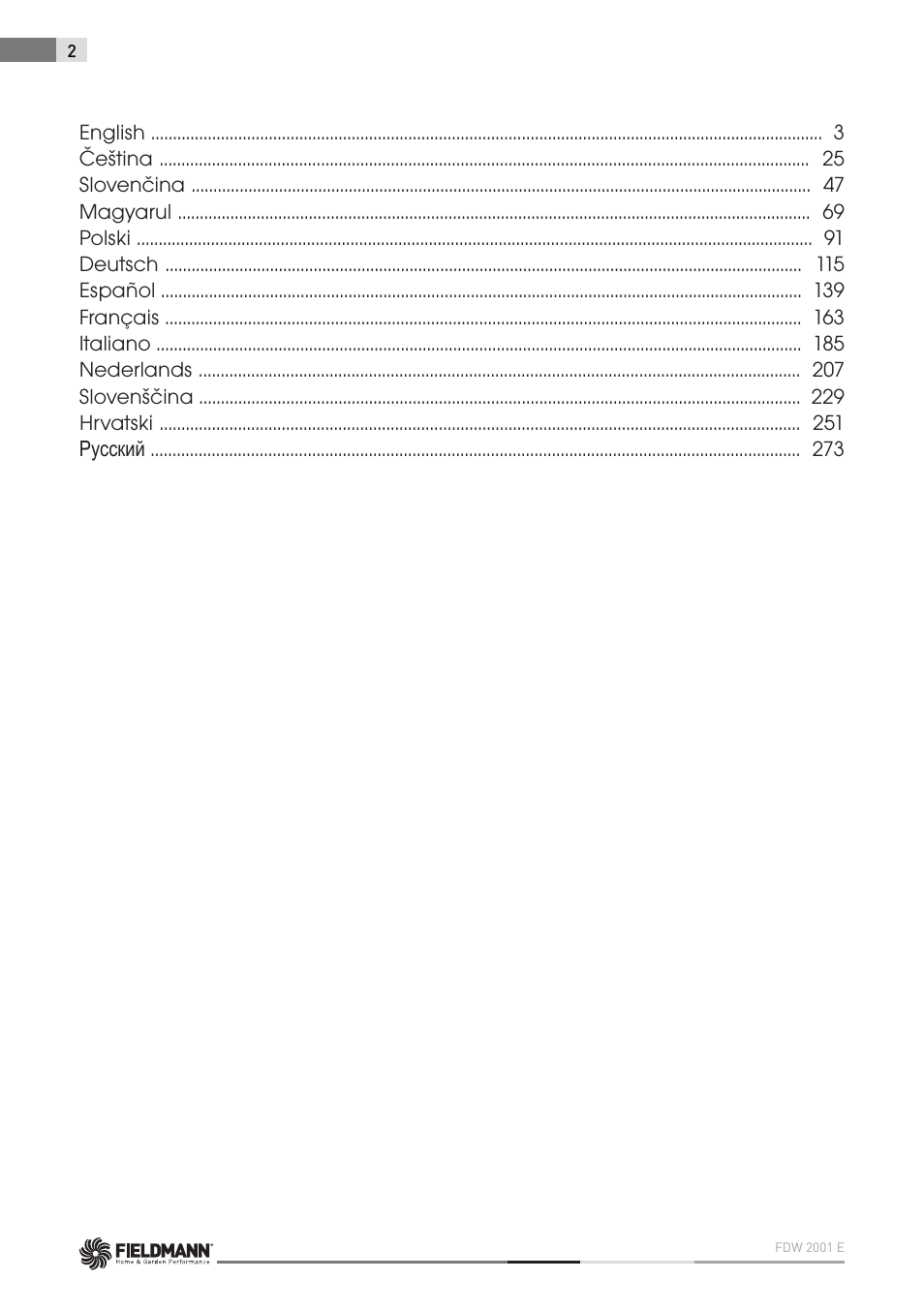 Fieldmann FDW 2001-E User Manual | Page 2 / 302