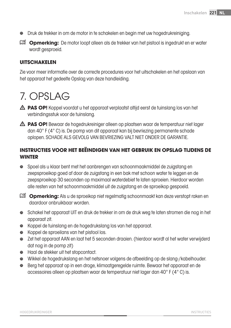 Opslag | Fieldmann FDW 2001-E User Manual | Page 221 / 302