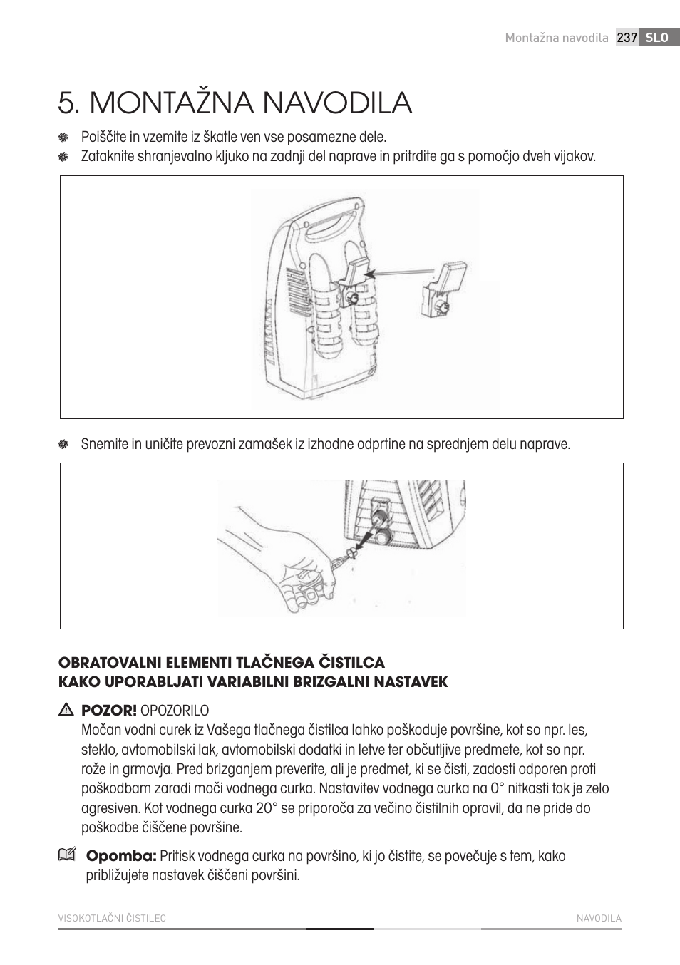 Montažna navodila | Fieldmann FDW 2001-E User Manual | Page 237 / 302