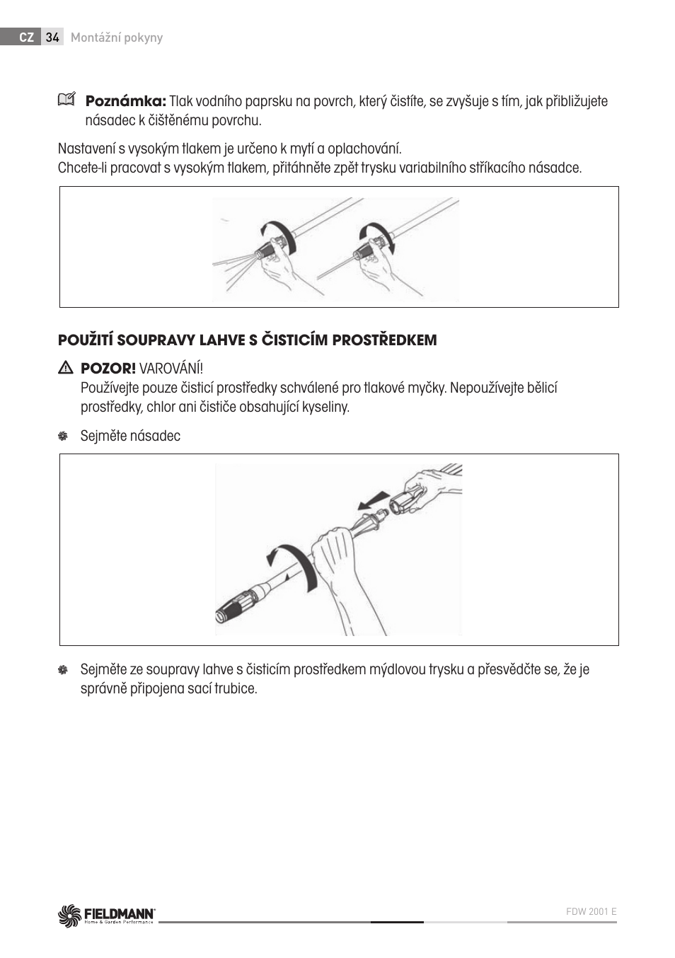 Fieldmann FDW 2001-E User Manual | Page 34 / 302