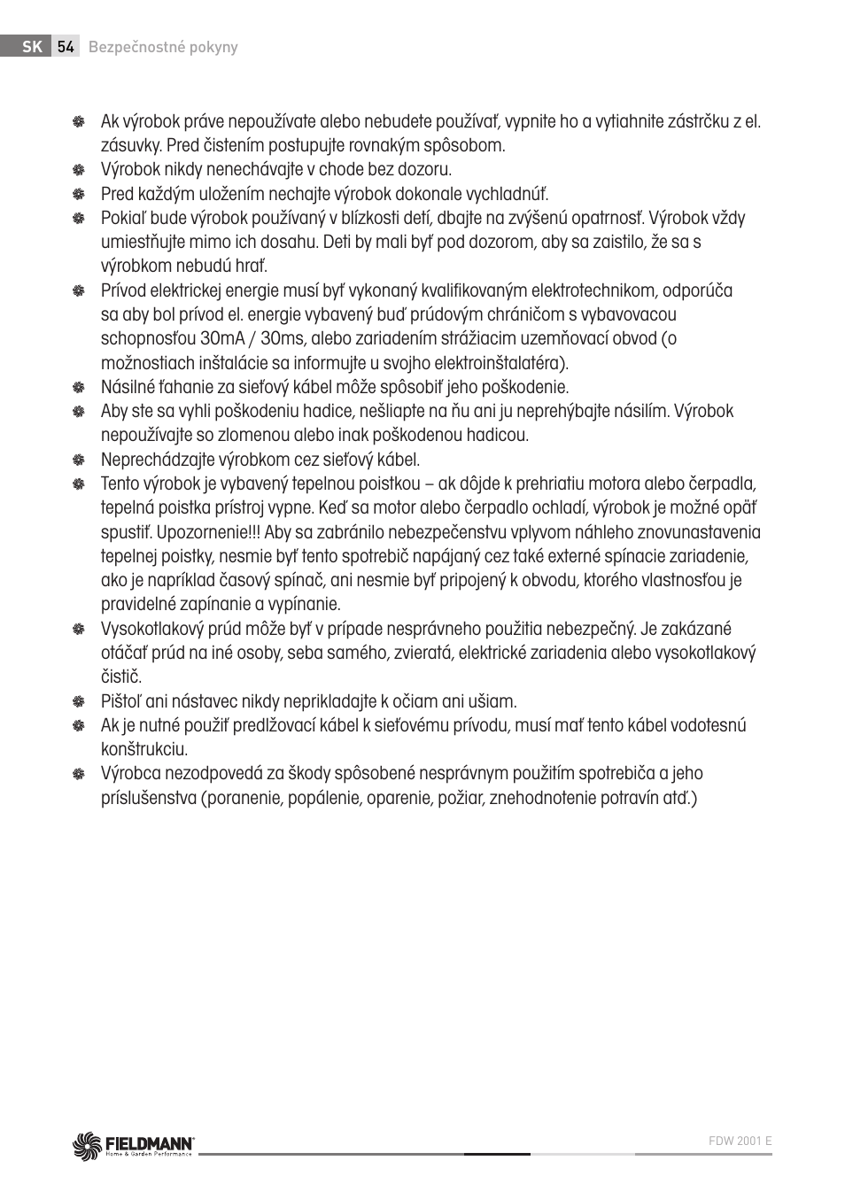 Fieldmann FDW 2001-E User Manual | Page 54 / 302