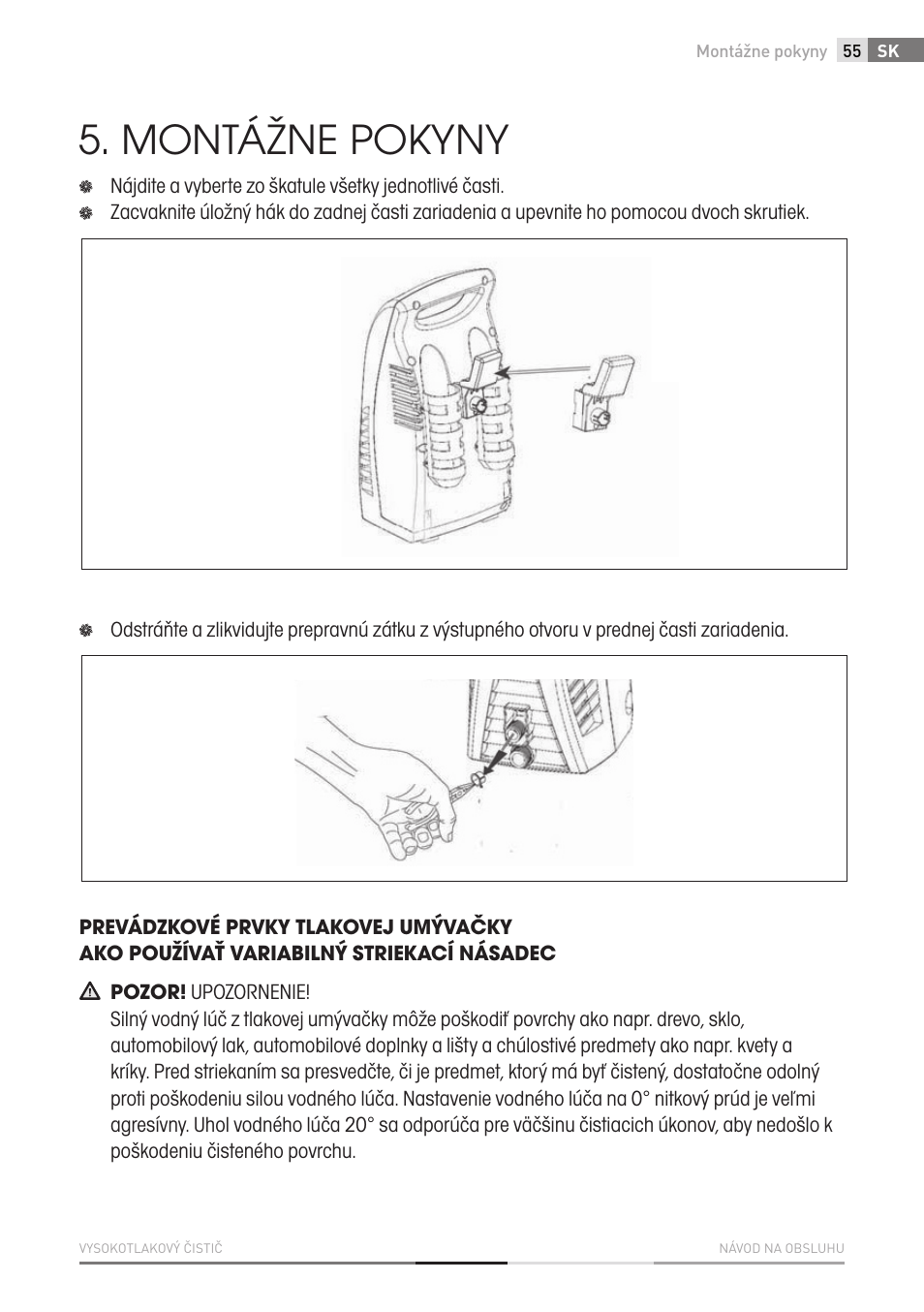 Montážne pokyny | Fieldmann FDW 2001-E User Manual | Page 55 / 302
