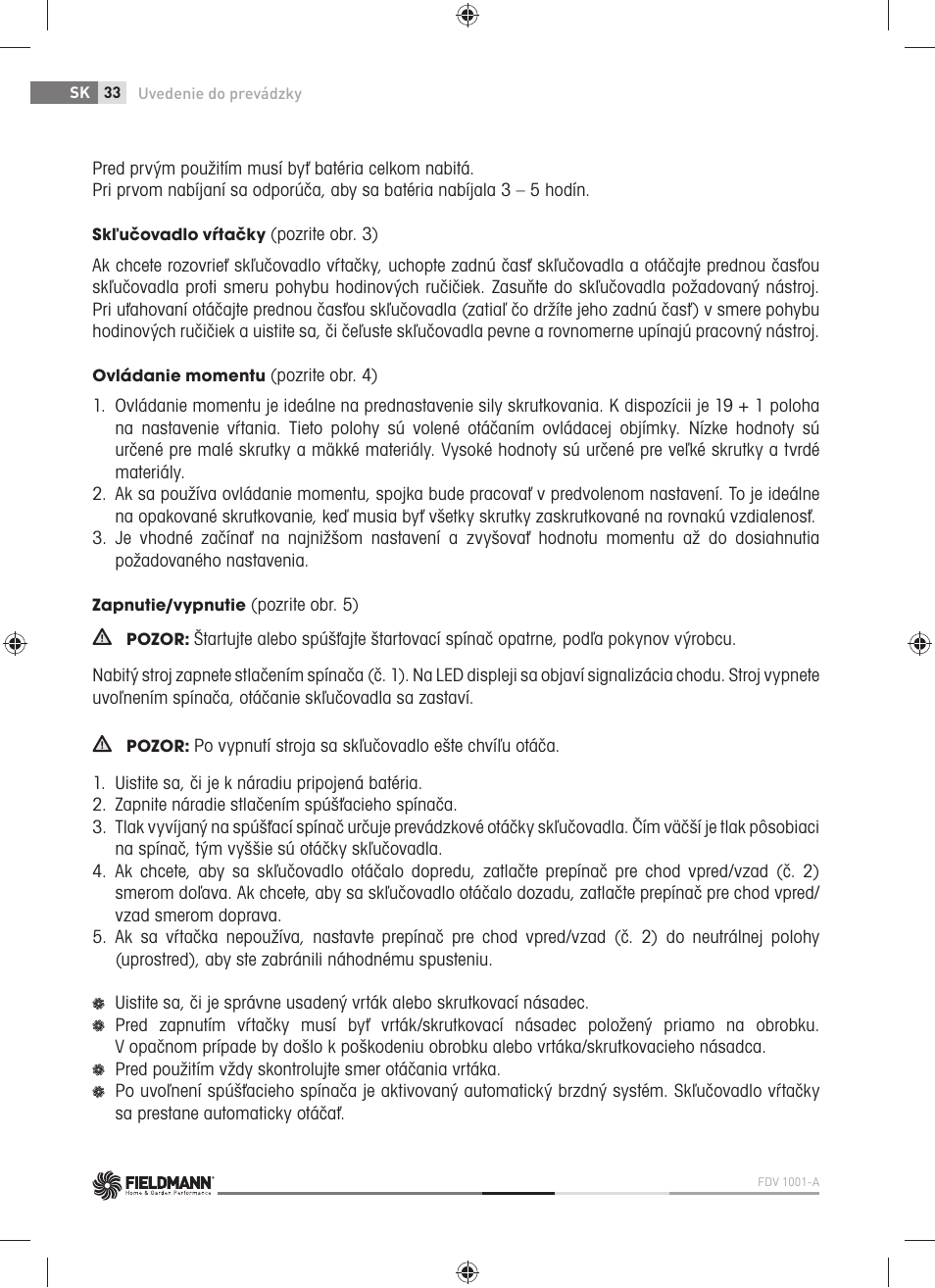 Fieldmann FDV 1001-A User Manual | Page 34 / 100