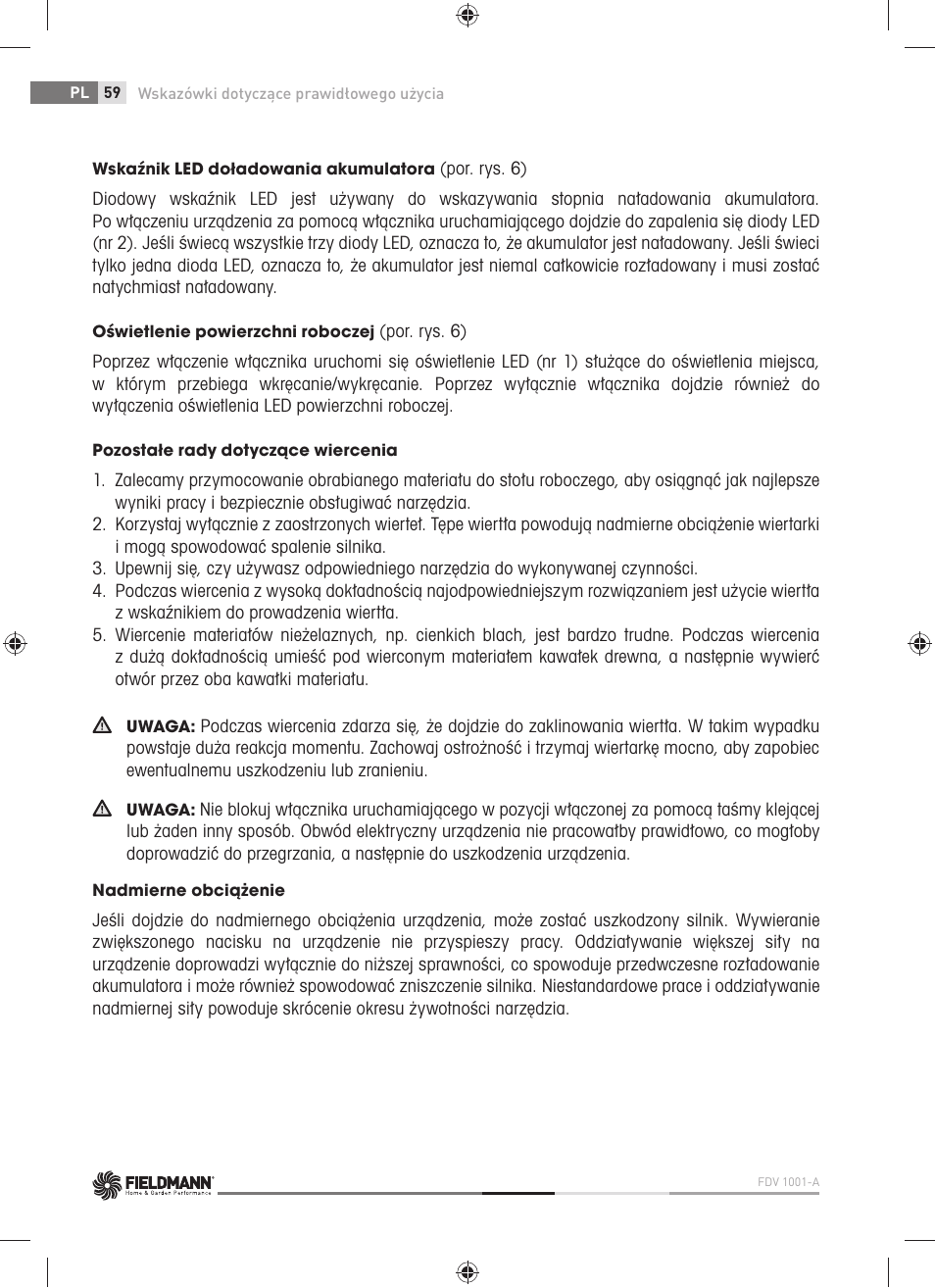 Fieldmann FDV 1001-A User Manual | Page 60 / 100