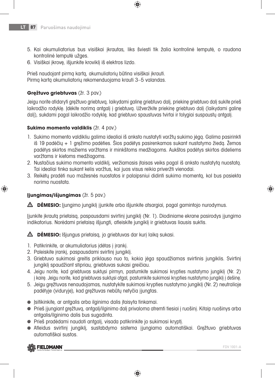 Fieldmann FDV 1001-A User Manual | Page 88 / 100