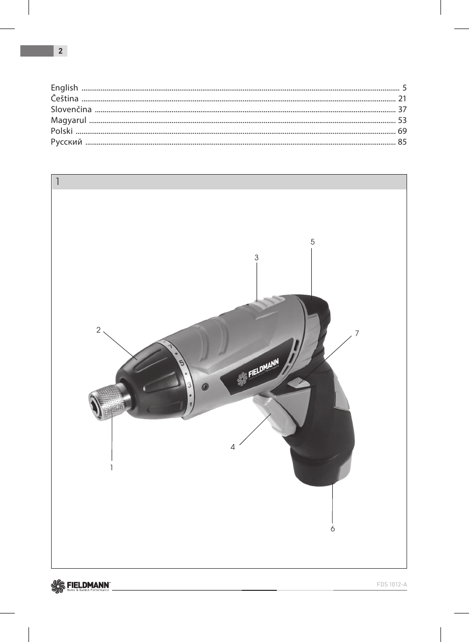 Fieldmann FDS 1012-A User Manual | Page 2 / 102