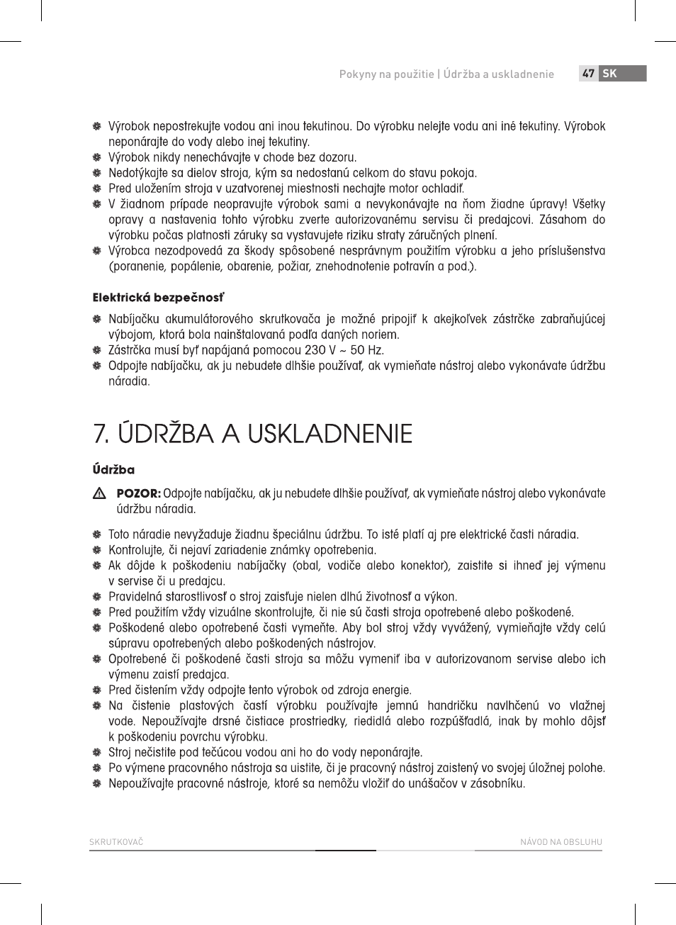Fieldmann FDS 1012-A User Manual | Page 47 / 102
