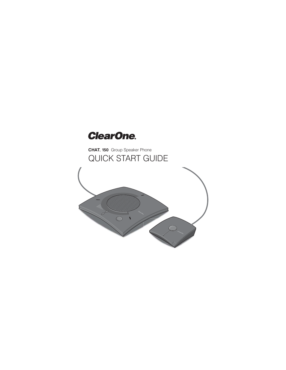 ClearOne comm CHATTM 150 User Manual | 22 pages