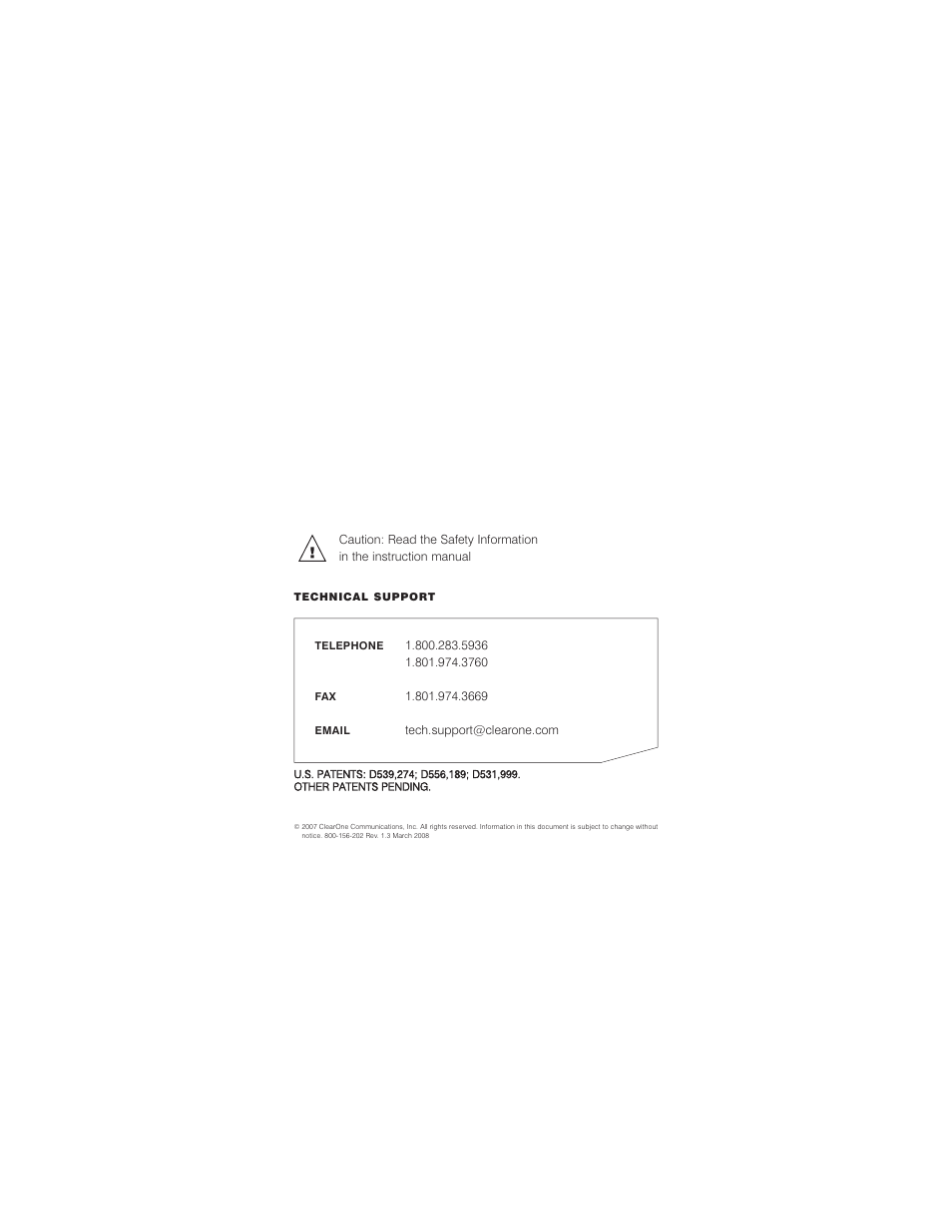ClearOne comm CHATTM 150 User Manual | Page 22 / 22