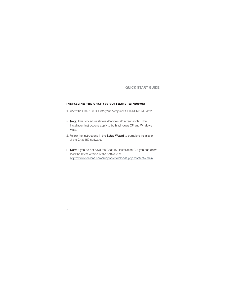 ClearOne comm CHATTM 150 User Manual | Page 3 / 22