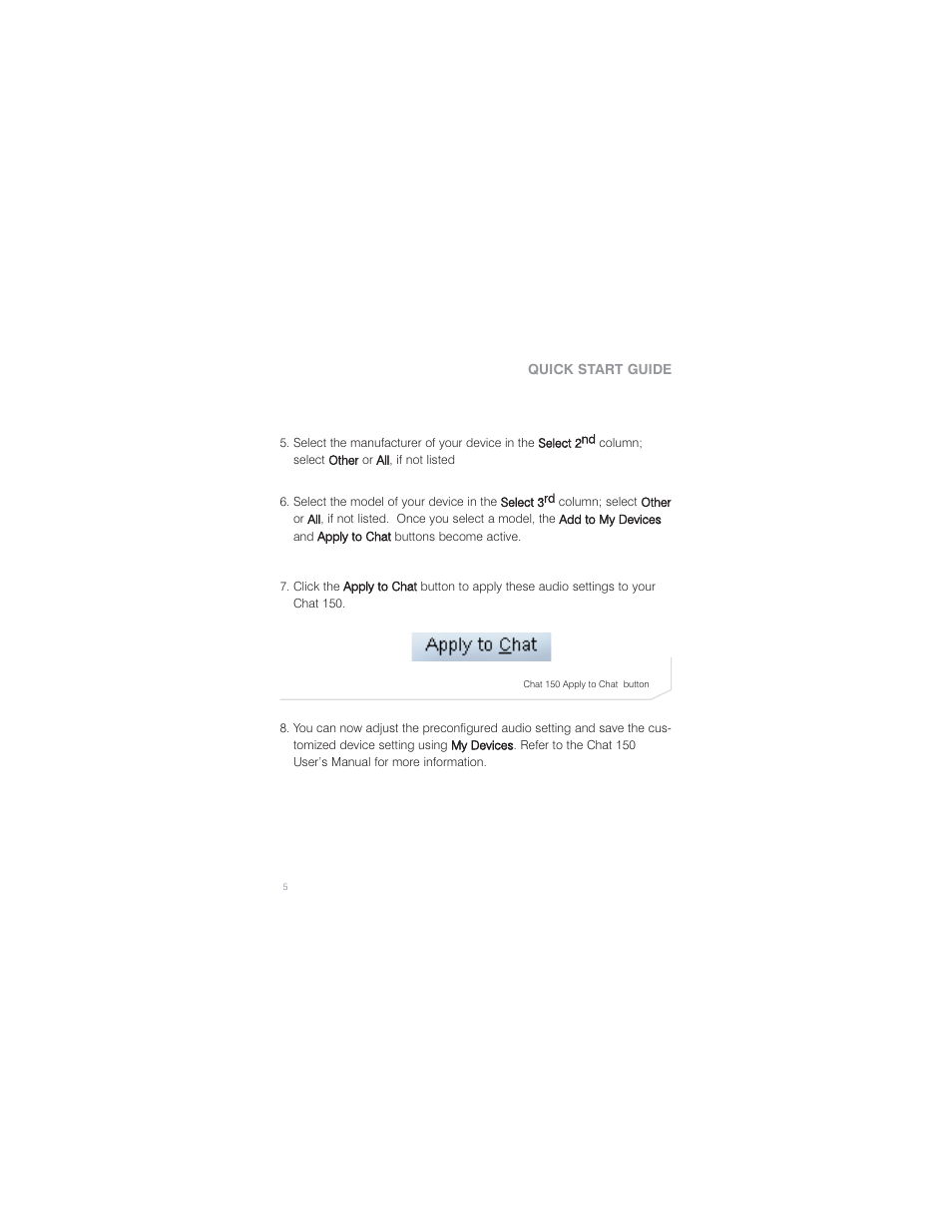 ClearOne comm CHATTM 150 User Manual | Page 7 / 22