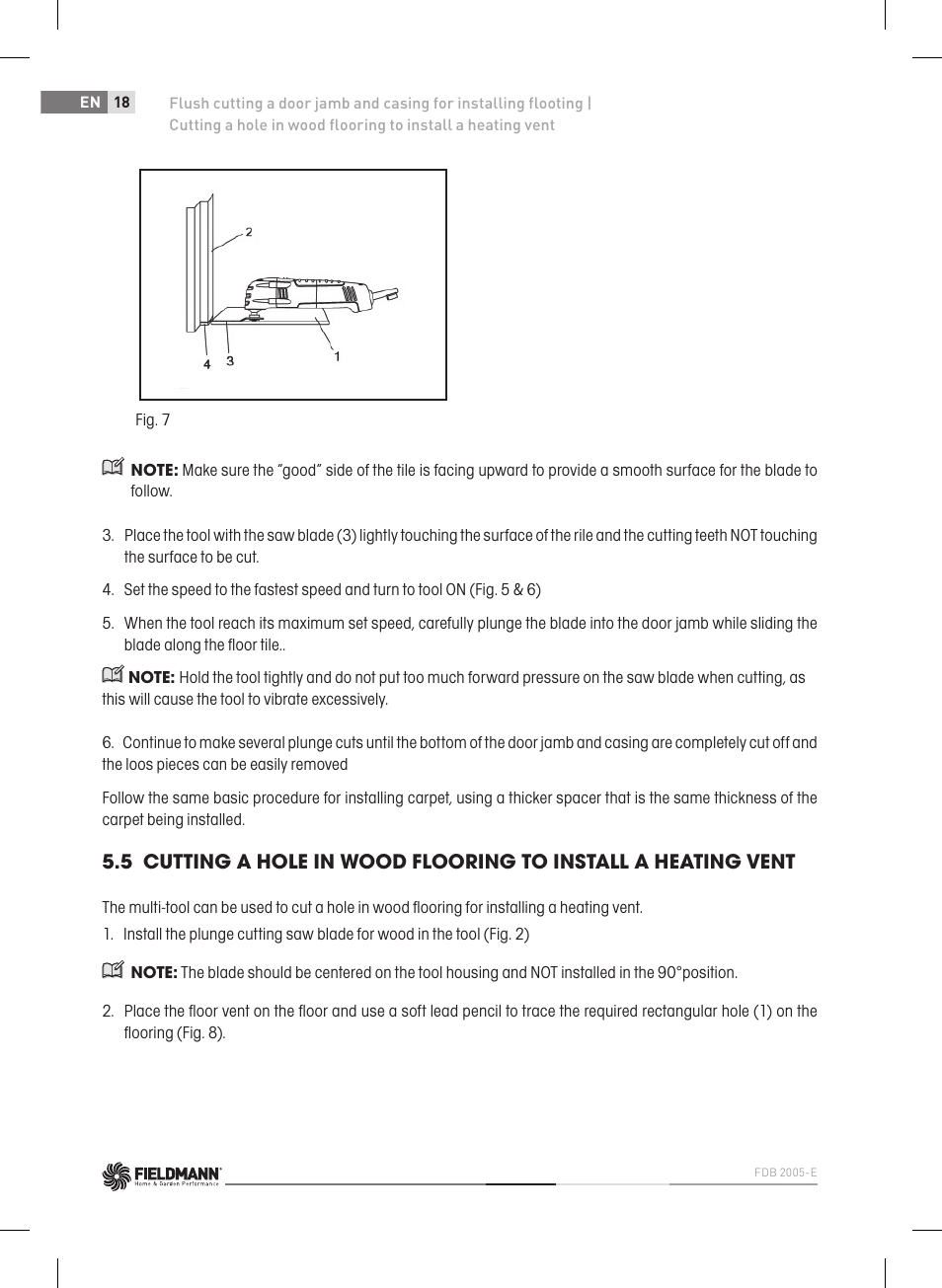 Fieldmann FDB 2005-E User Manual | Page 18 / 138