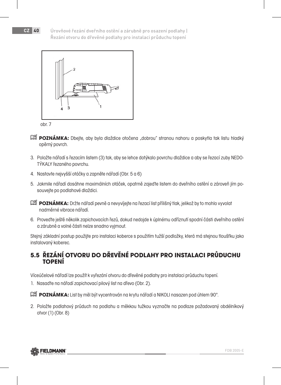 Fieldmann FDB 2005-E User Manual | Page 40 / 138