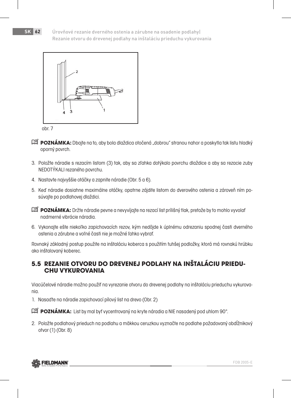 Fieldmann FDB 2005-E User Manual | Page 62 / 138