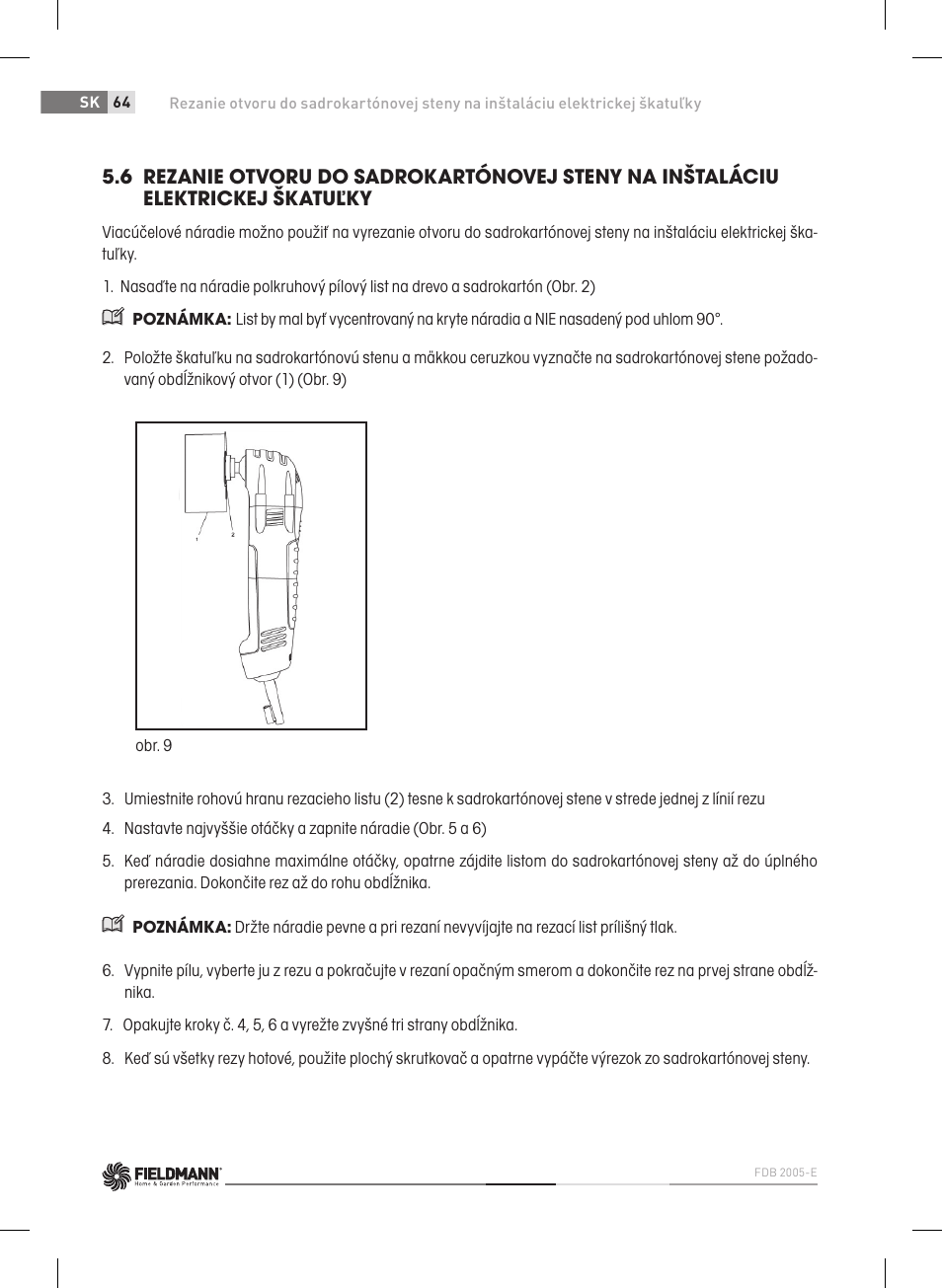 Fieldmann FDB 2005-E User Manual | Page 64 / 138