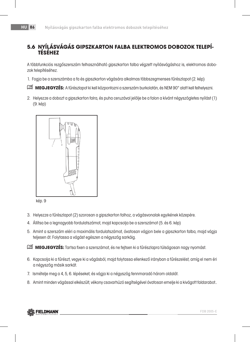 Fieldmann FDB 2005-E User Manual | Page 86 / 138