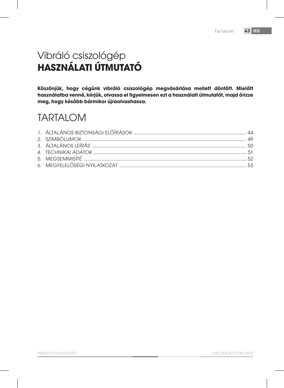 Vibráló csiszológép, Tartalom, Használati útmutató | Fieldmann FDB 2004-E User Manual | Page 43 / 82
