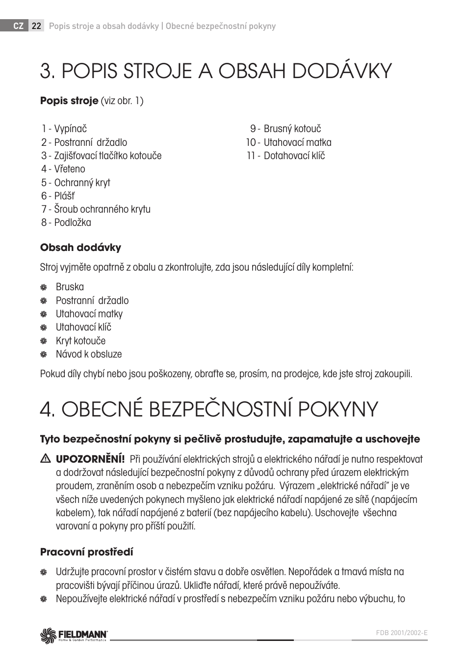 Fieldmann FDB 2002-E User Manual | Page 22 / 96