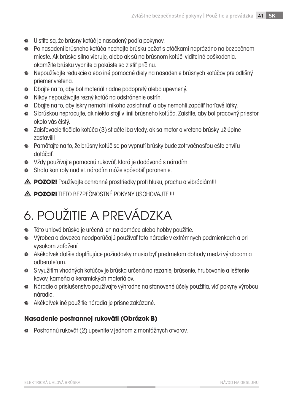 Použitie a prevádzka | Fieldmann FDB 2002-E User Manual | Page 41 / 96