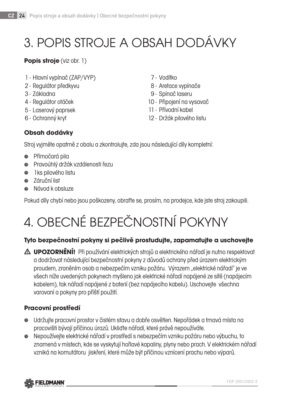 Fieldmann FDP 2002-E User Manual | Page 24 / 102