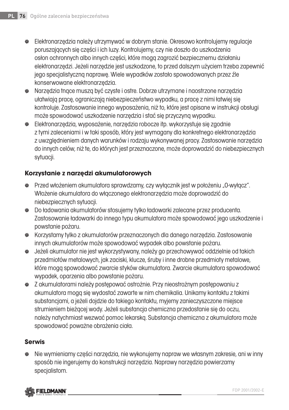 Fieldmann FDP 2002-E User Manual | Page 76 / 102