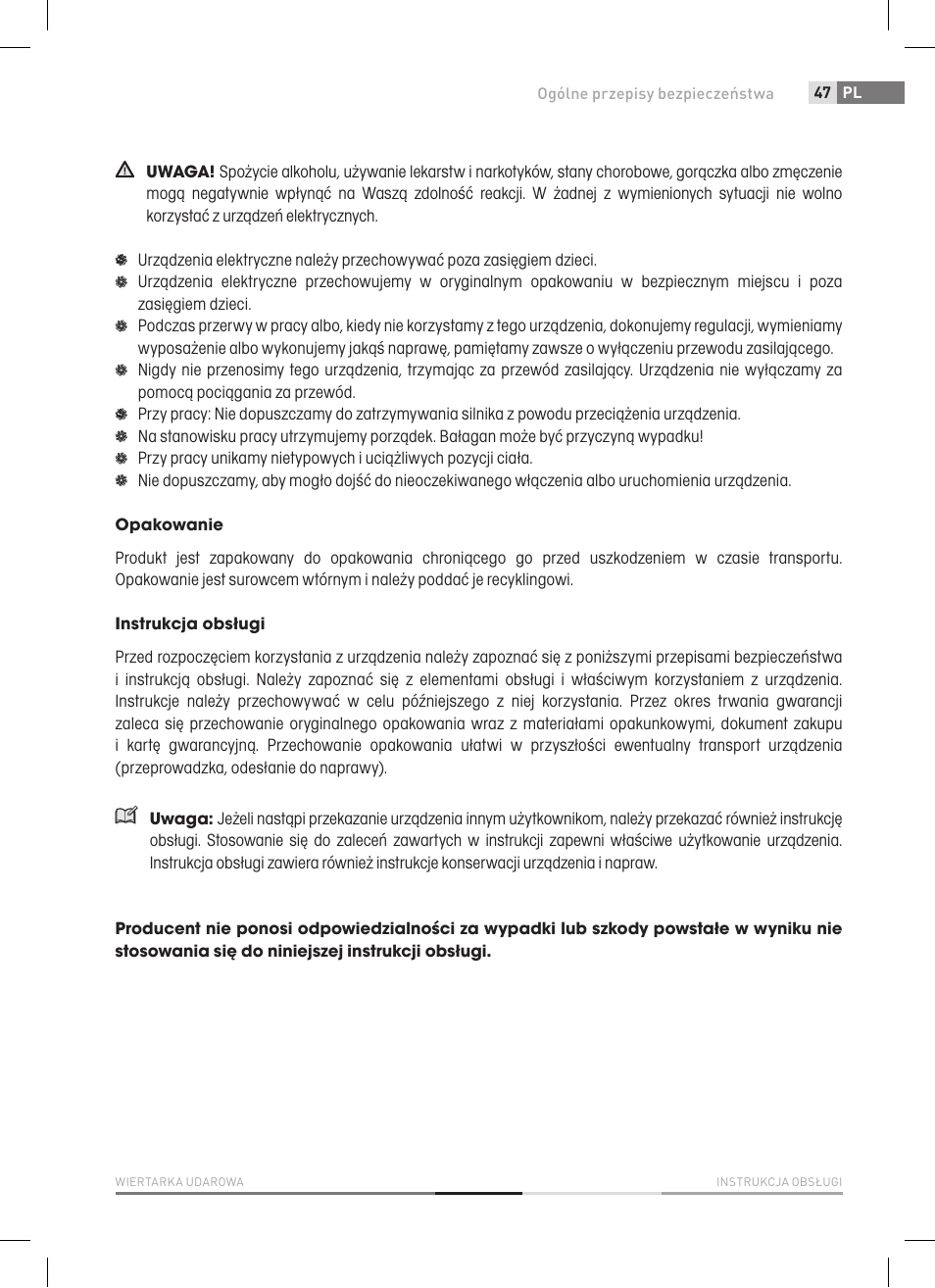 Fieldmann FDV 2003-E User Manual | Page 47 / 64
