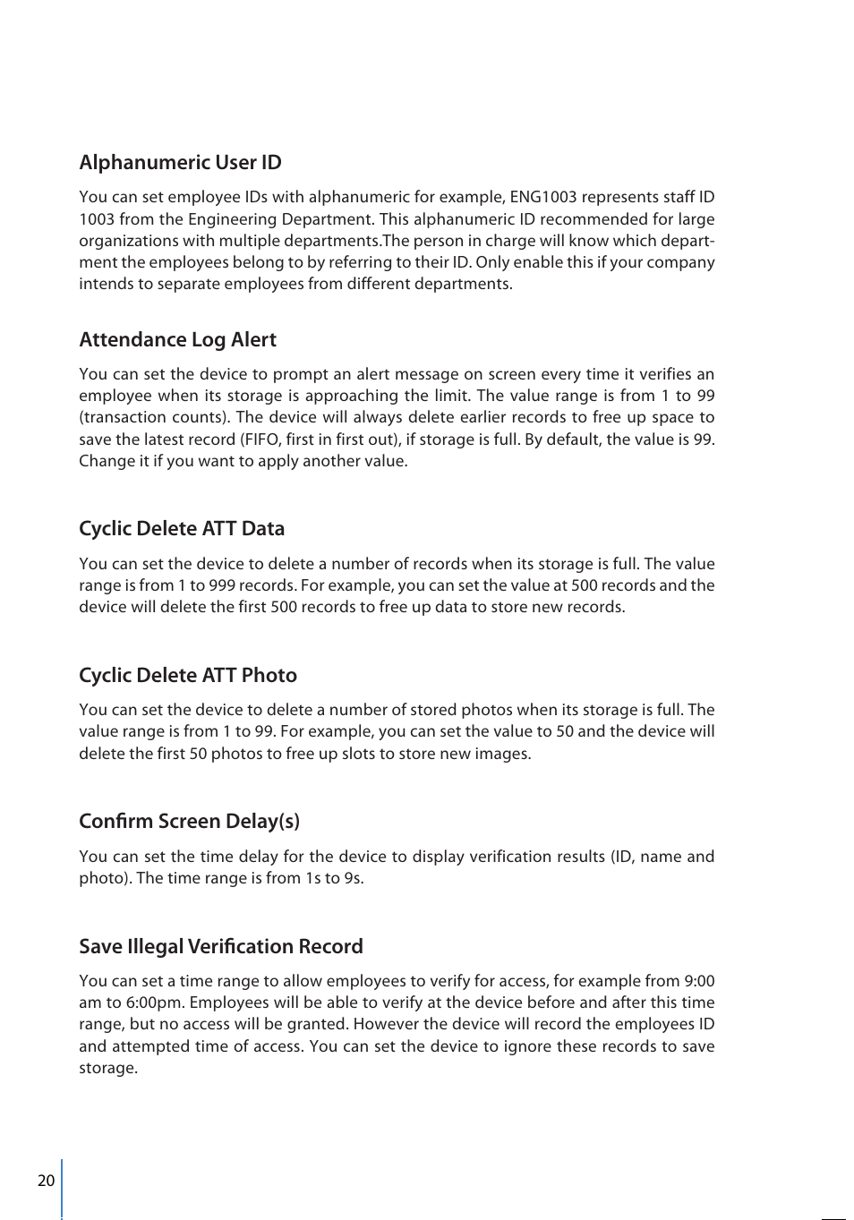 FingerTec FMM-100 User Manual | Page 20 / 38