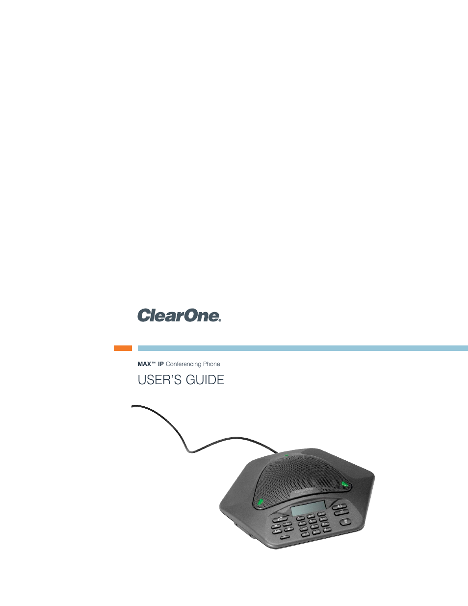 ClearOne comm MAX IP User Manual | 6 pages