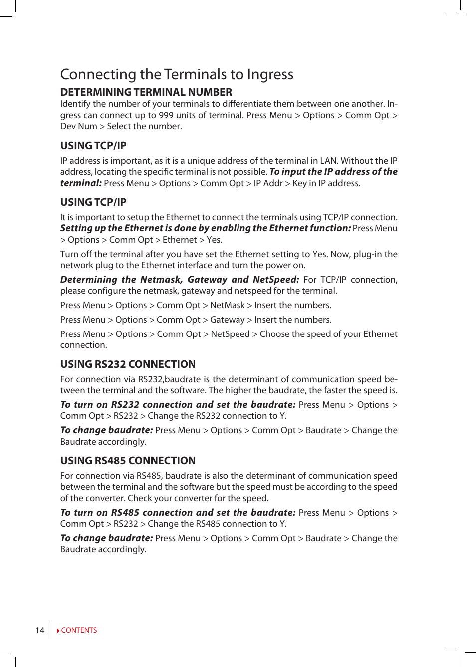 Connecting the terminals to ingress | FingerTec R2 Manual User Manual | Page 14 / 38